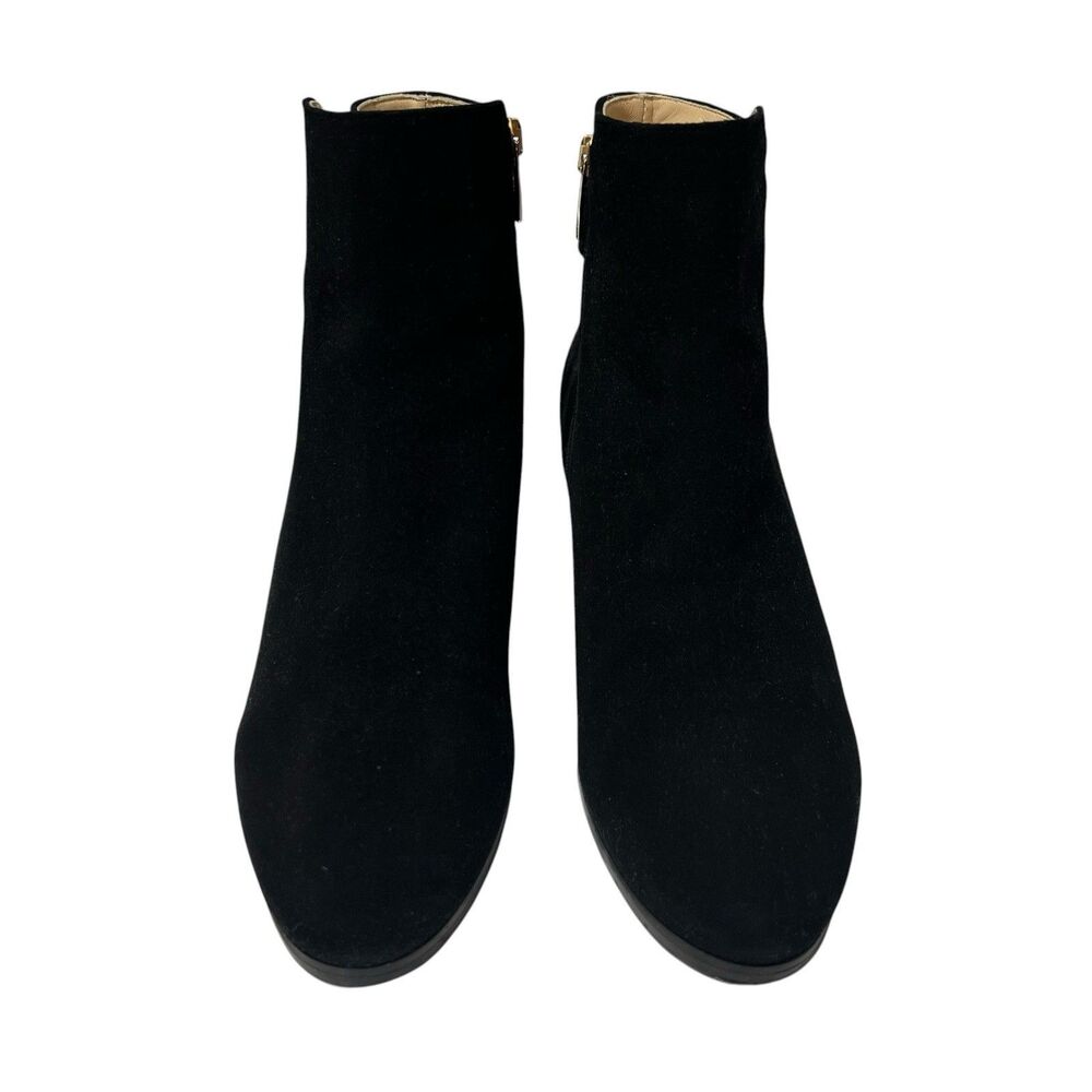 Ron White Rosalie Water Resistant Buckle Boots Black Suede Leather Size US 10.5 - Picture 3 of 12